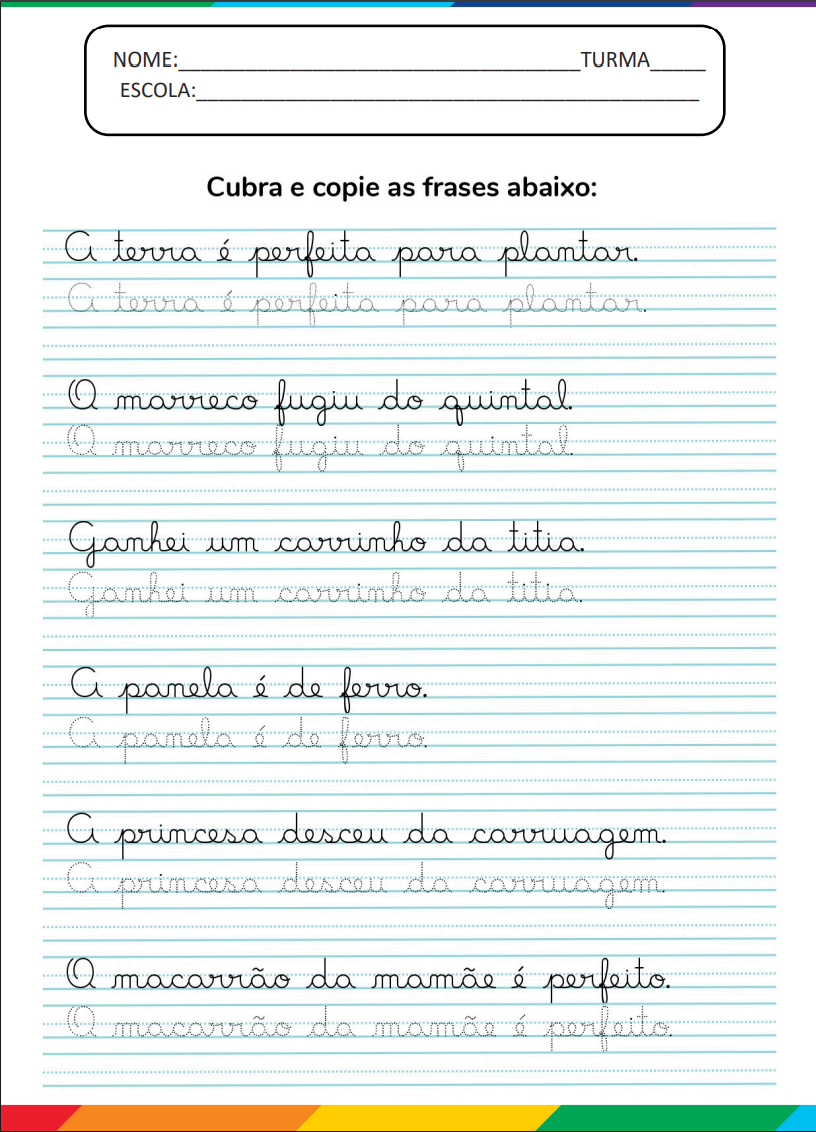 Capa do Kit 407 Atividades de Letras Cursivas